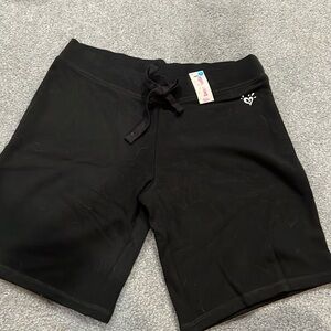 Justice Black Pull String Shorts